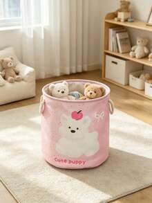 OBOVAY 1 Stück große Kapazität Spielzeug Aufbewahrungskorb, zusammenklappbarer Wäschekorb, für Schlafzimmer Accessoires, Kinderzimmer Dekoration, Schlafzimmer Dekoration, Raumdekoration, Neugeborenen Grundausstattung - Verschiedenfarbig - Übersicht 3