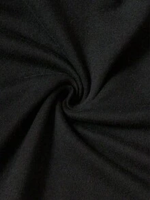 No es un conjunto a juego, los pantalones son solo para referencia de combinación. Hecho de 100% algodón puro, transpirable y agradable para la piel. Cuello redondo clásico, corte ajustado y favorecedor que se adapta a todo tipo de cuerpo. Diseño estampado moderno, minimalista y elegante. Estilo unisex, ideal para conjuntos de pareja. Perfecto para el trayecto diario, citas informales y moda urbana, versátil y atemporal. - Negro - Ver 5