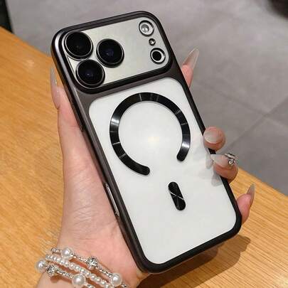 Ốp lưng điện thoại từ tính mờ cao cấp, bán trong suốt, tương thích với iPhone 17 Pro Max, 17 Pro, 17 Air, hỗ trợ sạc không dây, có nắp bảo vệ camera, cũng phù hợp với 16 Pro Max, 15, 13.