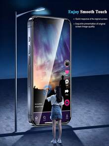 5pcs Tempered Glass Screen Protector, Compatible With IPhone 17/16/15/14/13/12/11 Pro Max/Air/X/XS/XR/Mini/7/8/14 Plus, Also Compatible With 14/15/16 Pro Max - Clear - View 5