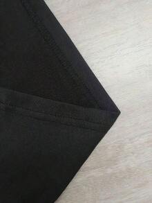 1 pieza de camiseta de manga corta para mujer con estampado de planetas celestes, cuello redondo, corte holgado, blusa casual, silueta en línea para atuendos informales, top minimalista (lavable a mano), camiseta sin estampado, camisetas estampadas para mujer, camiseta de verano, camiseta casual, ropa de vacaciones para mujer, diseño juvenil y moderno, 180g 100% algodón. - Blanco - Ver 9