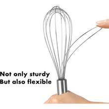 Stainless Steel Whisk Set 8"  Kitchen Whisk Balloon Whisk Kitchen Wisk Wire Whisks For Cooking, Whisking, Blending, Beating, Stirring-3 Pack - 查看 10