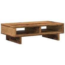 Soporte para monitor vidaXL de madera reciclada, 50x27x15cm, aglomerado. - Marrón - Ver 5