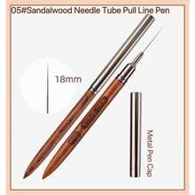 Bộ cọ vẽ móng nghệ thuật bằng gỗ đàn hương, 5 cọ siêu mỏng dùng để vẽ đường nét mảnh, thiết kế móng nghệ thuật, vẽ tranh, phác thảo, sơn gel UV, kích thước 4/8/12/20/25mm - Gỗ đỏ - Xem 9