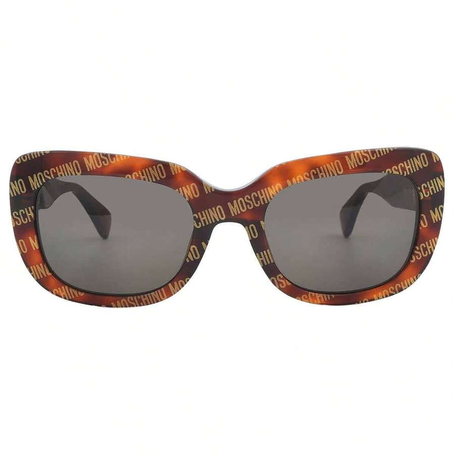 Moschino Grey Square Ladies Sunglasses MOS132/S 02VM/IR 53 - 多 - 查看 1