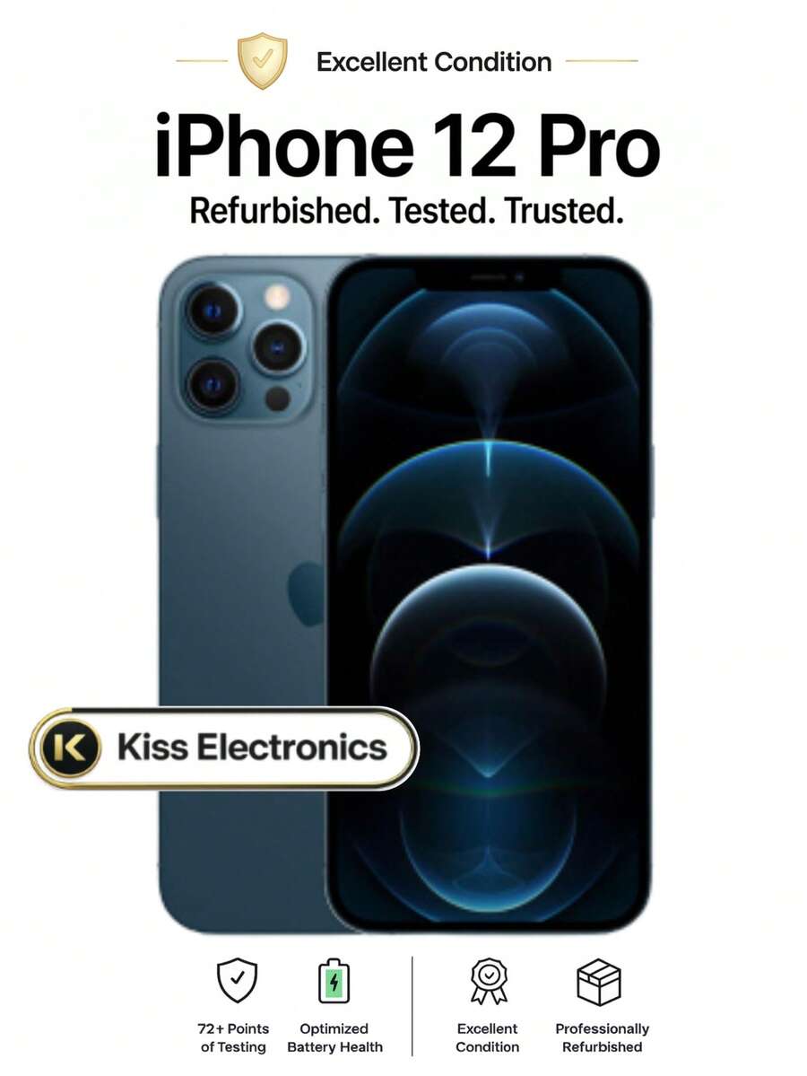Apple IPhone 12 Pro - Fully Unlocked Excellent - Grade A Condition Refurbished - Blue - View 1