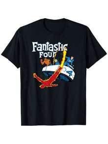 Comics Fantastic Four Fantasticar Retro T-Shirt - 黑色 - 查看 12