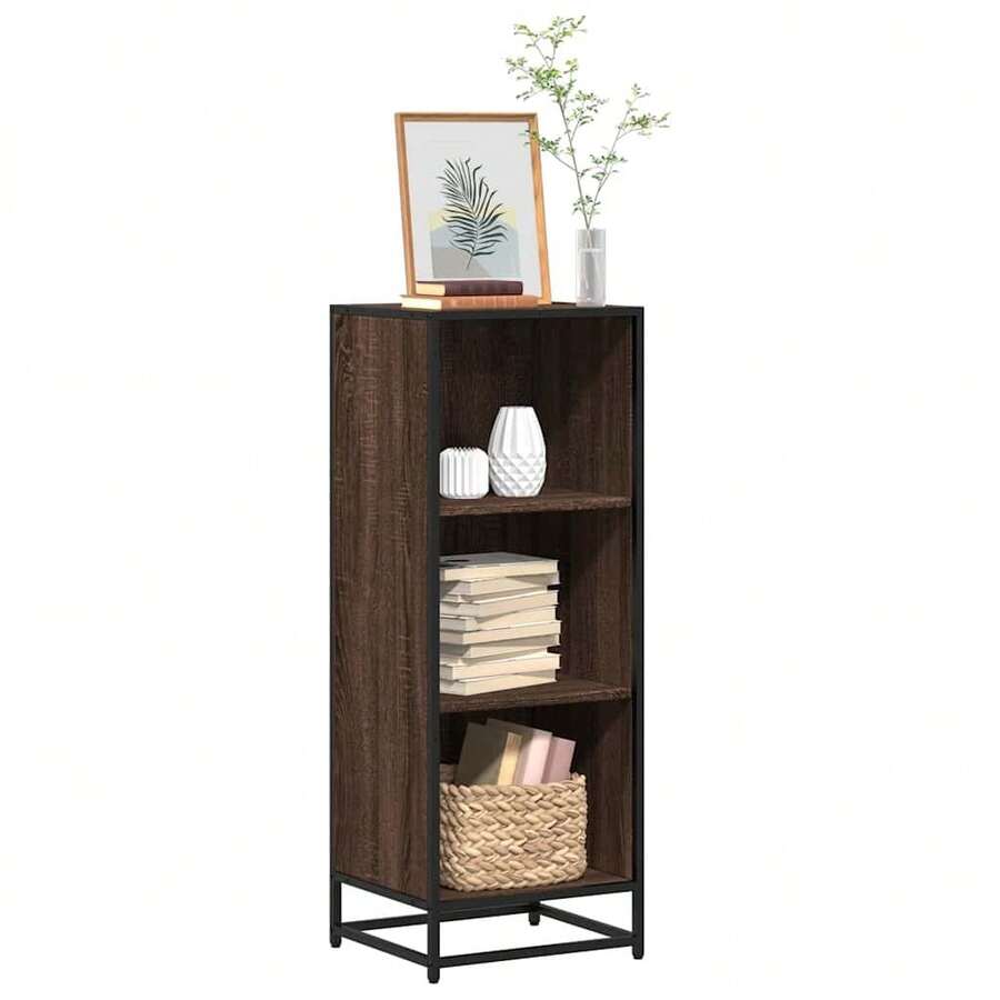 Librería vidaXL Roble Marrón 40x35x107,5cm Contrachapado - Marrón - Ver 1