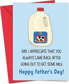 Happy Fathers Day Card - 5x7 In Fathers Day Card From Kids, Happy Father's Day Gifts For Dad Father, Father's Day Gifts From Daughter, Son, Kids, Dad Gift Greeting Cards From Son Daughter - Stepdad - View 2