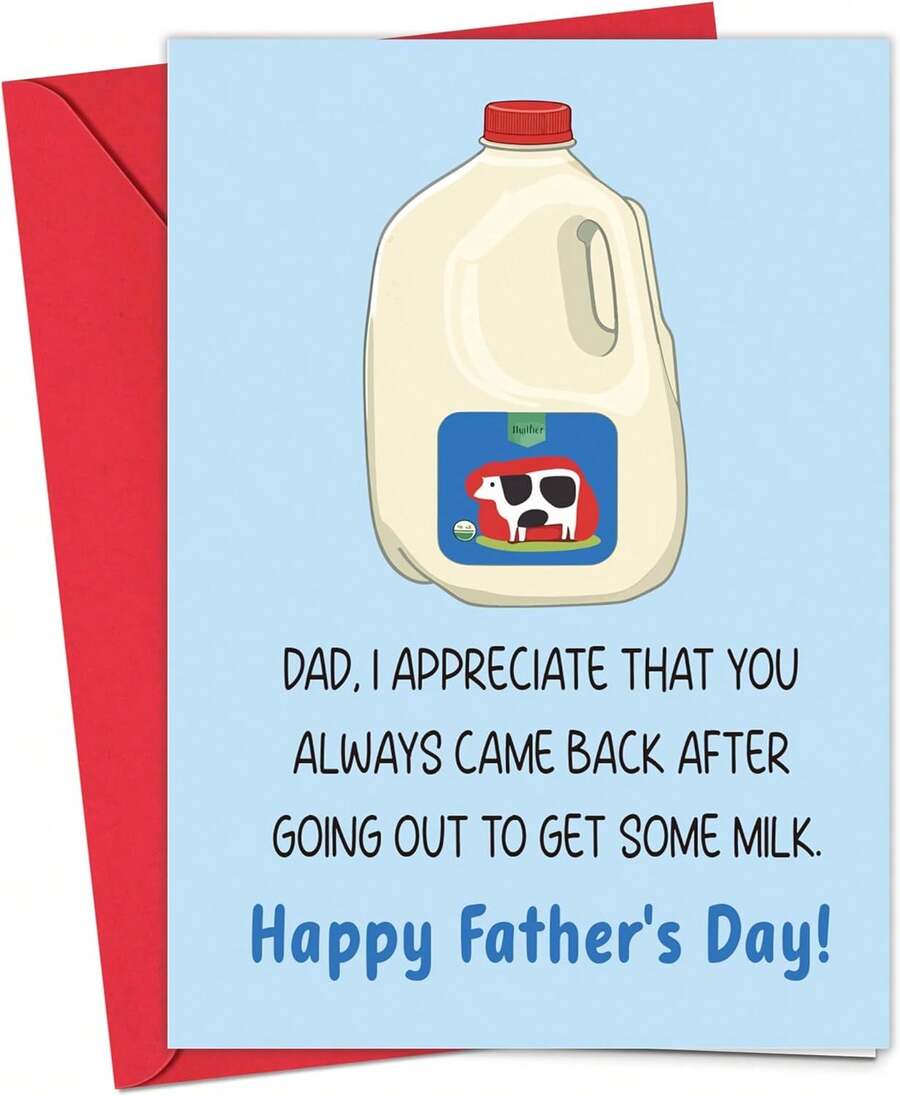 Happy Fathers Day Card - 5x7 In Fathers Day Card From Kids, Happy Father's Day Gifts For Dad Father, Father's Day Gifts From Daughter, Son, Kids, Dad Gift Greeting Cards From Son Daughter