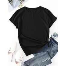 Dam-T-shirts - Svart - Visa 2
