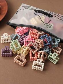 30个中号可爱花朵发爪夹 - 彩色 - 查看 1