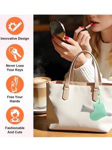 1pc Lipstick Keychain, Portable Lipstick Storage Case, Suitable For 0.35oz And 0.25oz - Multicolor - View 4