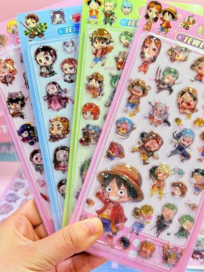 3D立体浮雕贴纸、卡通动画贴纸、创意DIY材料、可爱儿童贴纸、新款3D水晶贴纸、卡通装饰贴纸、新款水晶贴纸、可爱卡通剪贴簿装饰儿童创意贴纸