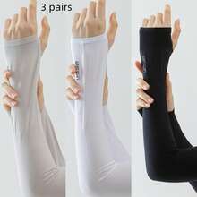 3 Pairs/1 Pair Women's Sports Compression Arm Sleeves, UV Protection Sun Protection Arm Sleeves For Teenagers And Campus Sports - There Is a Sign - View 14