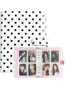 1 Set Album Foto A5 dengan 25 Lembar Kartu Foto 4 Slot, Pengikat 6 Ring, Sampul Kulit PU, Album Koleksi yang Cocok untuk Penggunaan di Rumah dan Kantor, Sempurna untuk Mengatur Foto Keluarga - MultiWarna - View 18