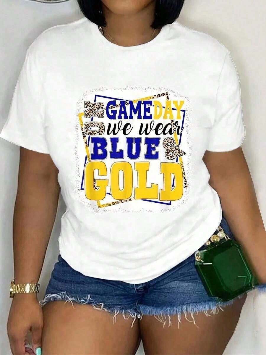 1 Piece Of Printed T-Shirt With Marine Motifs, Casual Short-Sleeved T-Shirts And Fashionable T-Shirts For Women In Spring And Summer, Solid Color Boat Neck Short-Sleeved T-Shirt For Women, Suitable For Summer With Printed T-Shirts, Ladies' T-Shirts And Printed Short-Sleeved T-Shirts, 210g 100% Cotton, All Designs Are Printed. Unisex. - 白色 5 - 查看 1