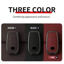 Zinc Alloy Leather Key Fob Cover Case For RAV4 Camry Corolla Avalon C-HR Prius GT86 Highlander 2018-2022 - Bracelet - View 4