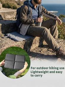 1PC Portable & Foldable Outdoor Seat Cushion, Waterproof, Moisture-Resistant, Four Fold Compact Seat Pad Your Essential Companion For Mountaineering, Camping, Snap-Fastened Thermal Barrier Pad Is Available Variety Of Colors And Effortless Storage - A - View 5