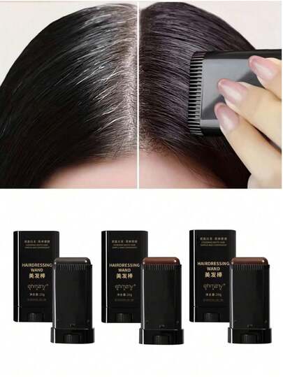 1 chiếc cọ nhuộm tóc 3 trong 1 có răng lược, cứu nguy tóc bạc khẩn cấp, nhiều lựa chọn màu sắc, một chiếc cọ có thể che phủ tóc bạc mà không cần nhuộm toàn bộ đầu, tiện lợi và nhanh chóng, phù hợp cho việc đi lại hàng ngày, dặm lại màu tóc tạm thời, tạo kiểu tóc cho những dịp quan trọng, cũng có thể là một món quà thiết thực cho người già, nhân viên văn phòng.