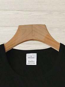 Conjunto para el Día de la Madre: Camiseta con Estampado "Eres La Mejor Mama Y Una Super Abuela" para Mujer - Cuello Redondo Casual, Manga Corta, Transpirable - Perfecta para Primavera Verano, Holgada y Cómoda. Camisetas para el Día de la Madre, 100% Algodón, blusas de mujer, camisetas de mujer de algodón. - Negro - Ver 3