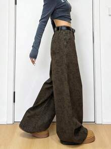 Women Jeans - Brown - View 3