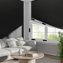 1pc Portable Blackout Curtain, No Drilling Required, Customizable Size, Suitable For Bedroom, Office, Living Room - 1PC - View 5