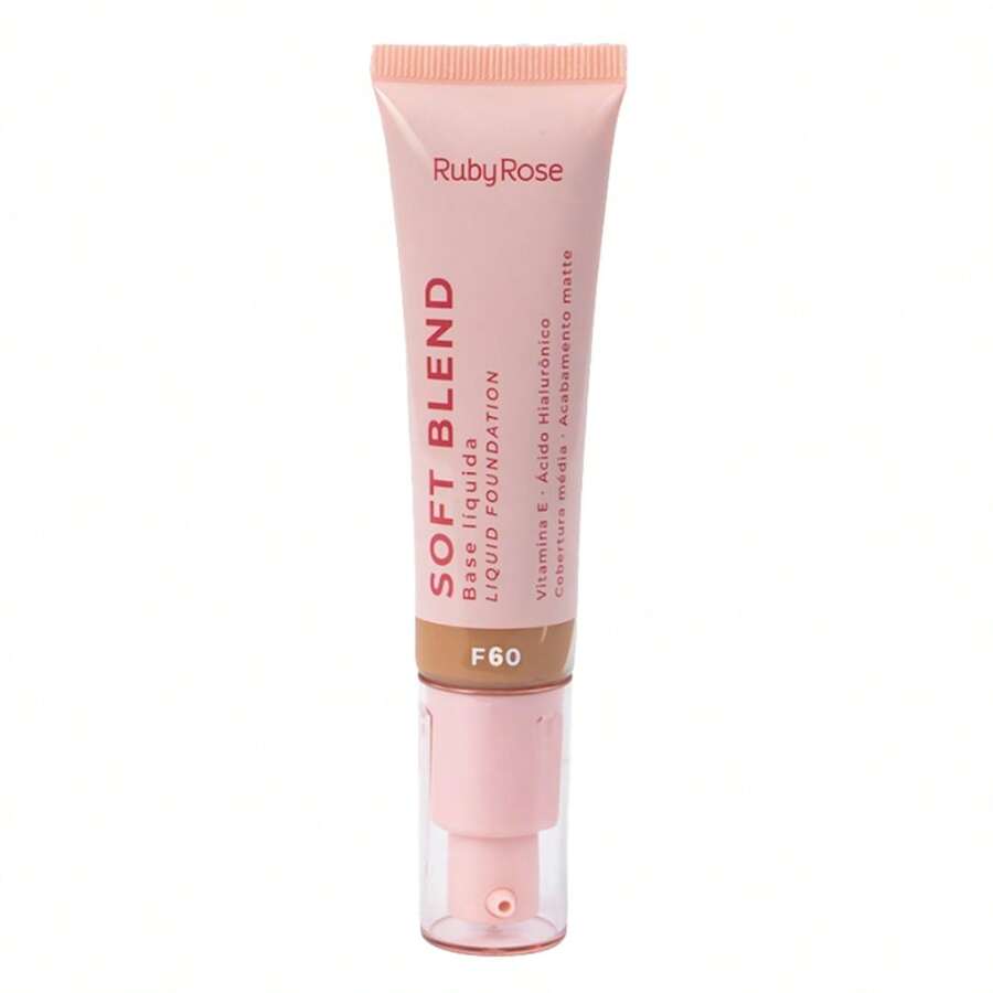 Soft Blend Liquid Foundation - Ruby Rose HBM301 - F60 - Ver 1