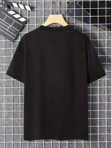Camiseta Año Nuevo 2026 100% Algodón 200g, Estampado "2026 Happy New Year" con Fuegos Artificiales y Sombrero, Perfecta para Celebraciones de Año Nuevo 2026 y Fiestas de Fin de Año, Moda Festiva de Año Nuevo, Ropa Algodón Hombre Brillante y Festiva, de Año Nuevo 2026, Todos los Hombres para Fiestas de Fin de Año, Año Nuevo 2026, Camiseta de Celebración Hombre Algodón,camisas de hombre,playeras navideñas,playera de hombre,ropa en pareja,oversize hombre. TDYE - Negro - Ver 2