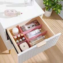 8/4/1pc Adjustable Drawer Divider Plastic Partition, Free Combination Drawer Storage, Cuttable Drawer Organizer, For Home Storage Organization - Multicolor - View 7