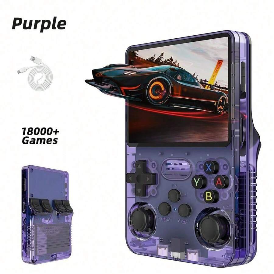R36S Retro Handheld Game Console, Linux System, 3.5" IPS Screen, 18000+ Game Capacity, Portable Pocket Video Player - View 1
