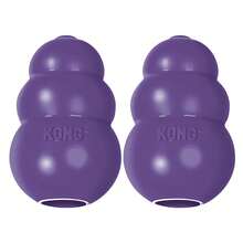 Senior - Dog Toy With Gentle, Natural Rubber - Durable Dog Toy For Older Dogs - Use Treats With Stuffable Chew Toy - Treat Toy For Chewing & Fetching - For Large Dogs - Medium(2-pack) - View 3