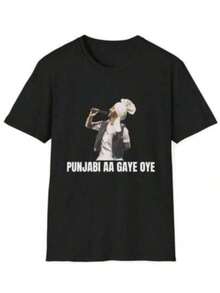 Camiseta Exclusiva de la Gira de Diljit Dosanjh 2026 - Superestrella de laúsica Punjabi, Diljit Dosanjh, Camiseta Unisex Negra de Verano - Negro 9 - Ver 1