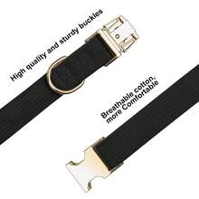 Kalung Anjing Corduroy dengan Dasi Kupu-kupu, Kalung Anjing Dasar Lembut dengan Pengait Cepat untuk Anjing Kecil, Sedang, dan Besar, Kalung Anjing yang Dapat Diatur - Hitam - View 3
