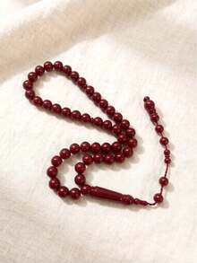 1串45顆樹脂齋月祈禱珠 Tasbih，光滑拋光伊斯蘭祈禱珠 Misbaha，手持式祈禱珠，適合日常崇拜、齋月、開齋節、冥想與紓壓，耐用輕量宗教配件 - 彩色 - 查看 3