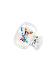 Cute Chihuahua Holding Blue Toothbrush Pattern Portable Toothbrush Holder Set, Includes Toothbrush Cover, Travel Toothbrush Case, Toothbrush Head Protector, Toothbrush Holder, Dust-Proof Toothbrush Protector, Suitable For Home And Travel Use, Travel Toothbrush Holder, Keeps Your Toothbrush Clean And Maintains Oral Health - A - View 13
