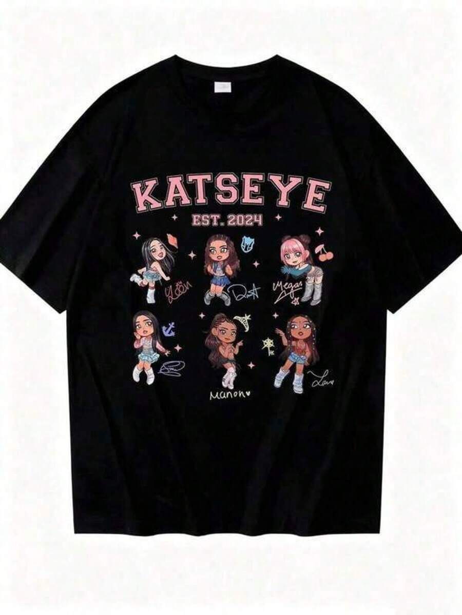 Camiseta unisex de algodón puro KatseyeTodosMiembroSudaderaOjo de GatoHermosoCaosMundoTourCamisaOjo de GatoGenialChibiCamisaGabrielaCamisaOjo de GatoSuaveEsFuerte, ropadepantalones de mujerdetraje de hombredebañohombre, ropadehombre,playerasdehombre, vestidoscasualesparamujer