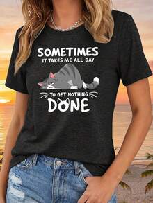 Women T-Shirts - Black - View 6