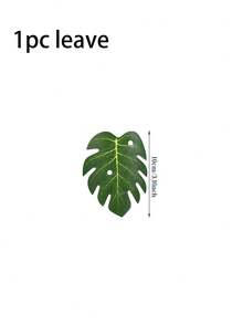 Artificial Palm Leaves Decor - Plastic/Brown Manila Paper Gift Box With Palm Leaf Pattern. Suitable For Wedding Gifts, Hawaiian Parties, Party Favors, And Jungle Themed Occasions - Box - View 10