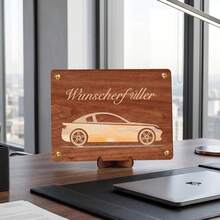 1 Stück Geldgeschenkhalter aus Holz mit Auto-Silhouette, inkl. Montagewerkzeug, für kreative Geschenkideen-Partyzubehör-Set - Übersicht 5