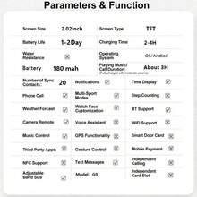 Smartwatch, llamada/marcación inalámbrica, múltiples modos deportivos, alerta y rechazo de llamadas entrantes, recordatorio de SMS, fondo de pantalla personalizable, regalo de vacaciones y cumpleaños - Multicolor - Ver 4