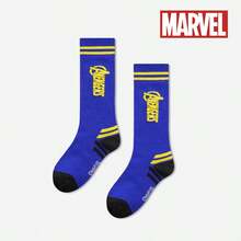 Marvel 1/5雙漫威蜘蛛人兒童襪，膝上足球襪，長筒襪，小腿襪，男孩與兒童籃球運動襪，超級英雄復仇者襪 - 彩色 - 查看 6