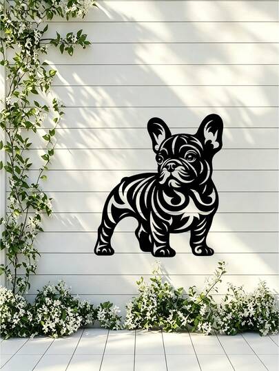 1pc Iron Art Garden Fence Decor - Metal Garden Animal Sculpture - Outdoor Metal Art - Suitable For Dreamlike Garden Decor - Metal Sculpture - Home And Garden Decor Creative - Natural Decor, Iron Art Gift