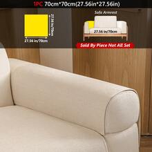 1pc Solid Color Minimalist Chenille Sofa Cushion, Anti-Slip Wear-Resistant, Pet Stain-Resistant, Suitable For 1-4 Seater Sofa Protection, All-Season Use, Suitable For Living Room Bedroom Study Decoration, Machine Washable - Multiple Styles - View 34