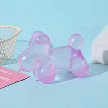 Solid Color Balloon Dog Maltose Candy Soft Squeeze Toy, Slow Rebound Soft Rubber Stress Relief Squeeze Decor, Anxiety Relief Daily Relaxation - Multicolor - View 2