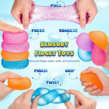 2026 New Color Squeeze Soft Candy - Stress Relief Toy, Squeeze Sensory Toy, , Suitable For Birthday/Party Gifts,Squishies Anxiety Stress Relief, Ice Squishy Stress Cube Malt Sugar Balls, Anxiety Relief, Sock Stuffing, Classroom Rewards - Candy Orange - 查看 3