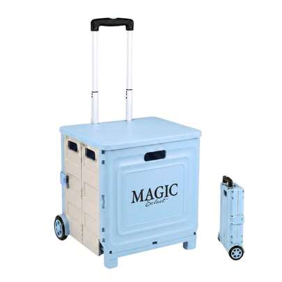 Vicyol S&D Carro de la Compra Multiusos Plegable con Ruedas de 34 L Camping, Picnic y Hogar