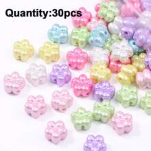 20-200pcs ABS Faux Pearl Mixed Color Pearl, Plum Blossom, Pumpkin, Pentagram, Heart Shaped Beads For DIY Handmade Bracelet Accessories - Pearlescent Beads - View 9