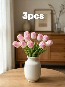 3 cành hoa tulip nhân tạo chất lượng cao, thích hợp cho khách sạn, văn phòng, nhà ở, bó hoa cưới, bàn ăn, trang trí lễ Phục sinh. Do sự khác biệt về ánh sáng và thiết bị chụp ảnh, màu sắc sản phẩm có thể có một số sai lệch. Vui lòng tham khảo sản phẩm thực tế nhận được. - nhiều màu - Xem 13