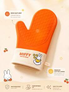 MIFFY 2026官方授权米菲加厚硅胶隔热手套 - 可爱日系动漫隔热手套,适用于厨房烘焙、微波炉烹饪 - 耐热防滑掌面 - 舒适袖口材质 - 适合青少年、成人、女性、家庭主妇日常使用 - 2026新款网红美观时尚 - 实用厨房必备配件,动漫爱好者收藏生日礼物 - 彩色 - 查看 7